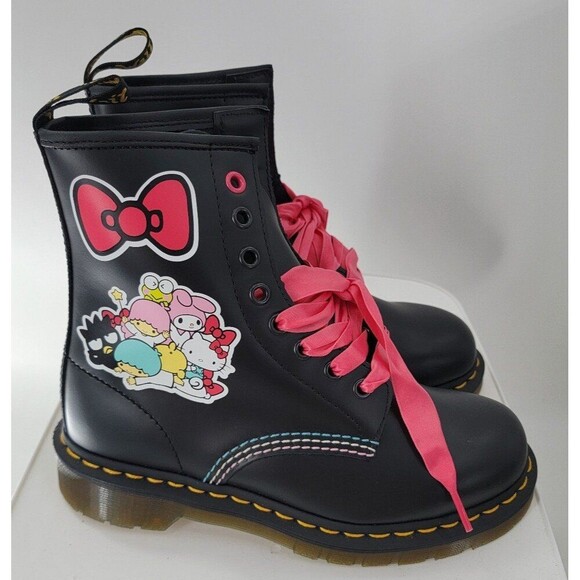 Dr. Martens Shoes - Dr Martens Hello Kitty & Friends 1460 Smooth Leather Lace Up Boots